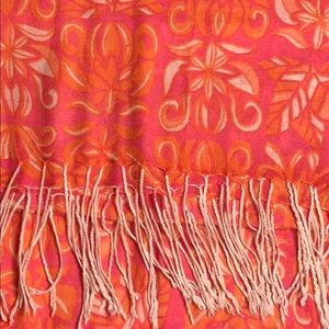 Lilly Pulitzer Murfee Scarf in Pink and Orange
